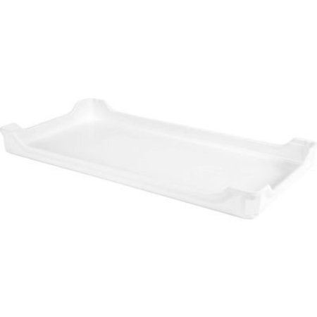 MFG TRAY Molded Fiberglass Stacking Ventilation Tray with Drop Sides 30 3/8" x 15 7/8" x 2 7/8" White 8055085269